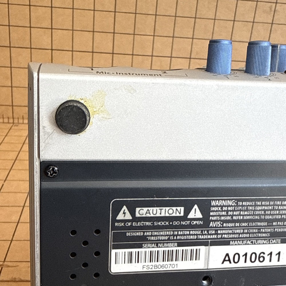 PreSonus FireStudio Mobile 10x6 FireWire Recording Interface System