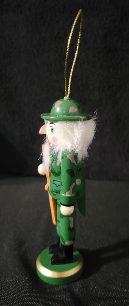 5" Camo/Camouflage Christmas Nutcracker with Rifle