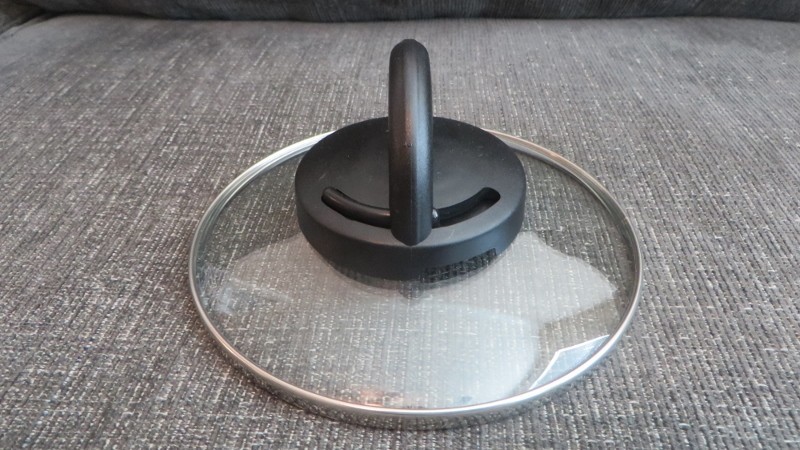 Pot / Pan Replacement Lid - Glass - Vented Handle - 5 3/4 Round - Unbranded