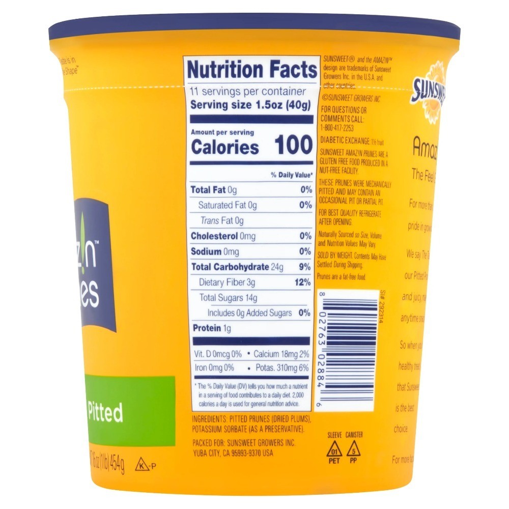 , Amaz!n, Pitted, Prunes, 16, oz