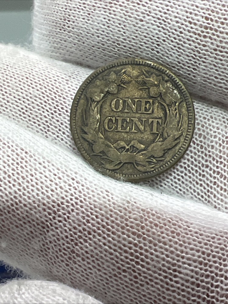 1857 Flying Eagle Cent Penny. Nice Condition Old US type coin!