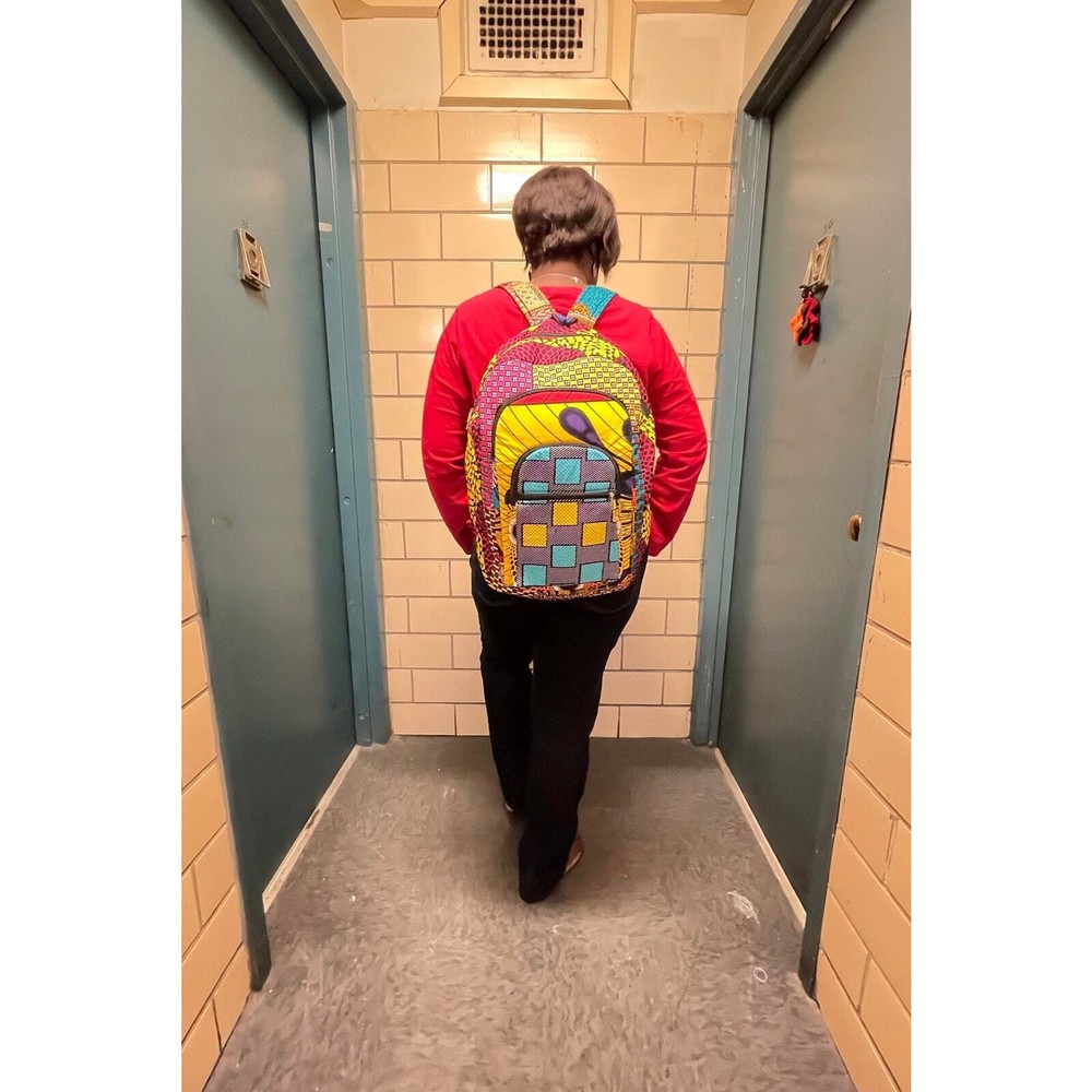 Adult Ankara Patchwork African print backpack