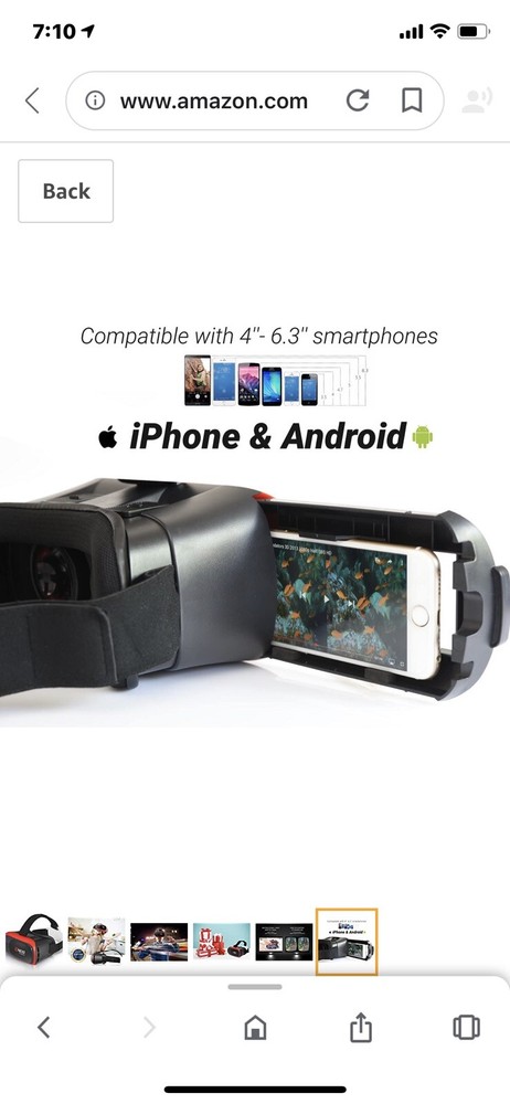 BNEXT VR Headset Compatible with iPhone & Android Phone