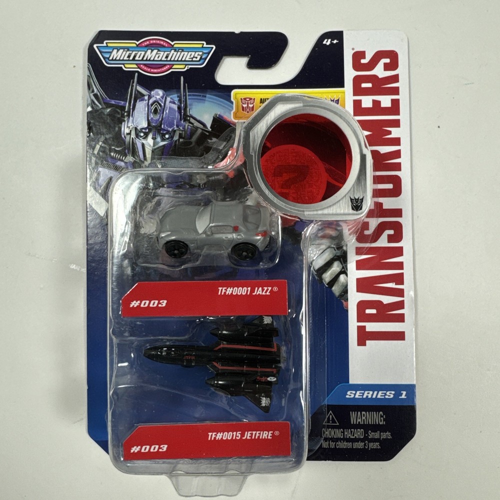 Transformers MicroMachines 2-Pack Jazz and Jetfire with Decoder