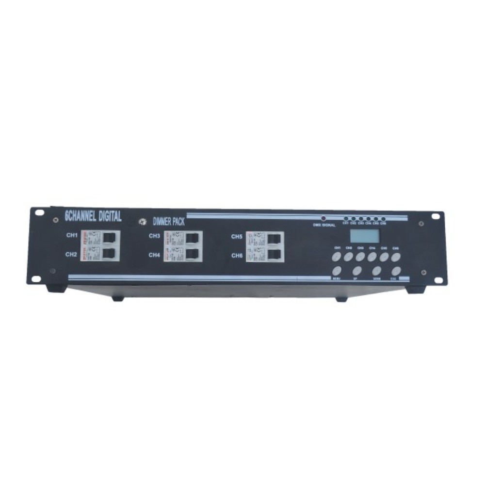 Professional 6-Channel Digital Dimmer Pack for Stage Lighting Control System