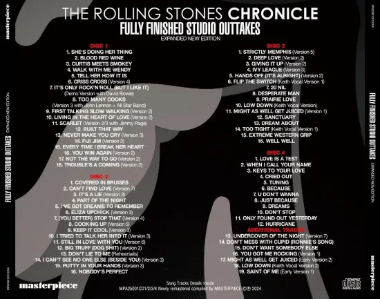 ROLLING STONES / FULLY FINISHED STUDIO OUTTAKES : EXPANDED NEW EDITION 4CD