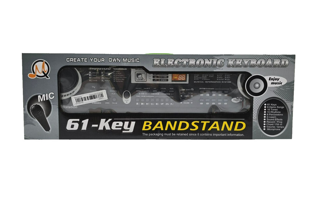 Music Making 61-Key Electronic Keyboard with Microphone