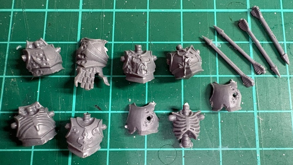 Warhammer Fantasy Skeleton Warriors Torso Armor + Arrows Bundle Vintage Bits
