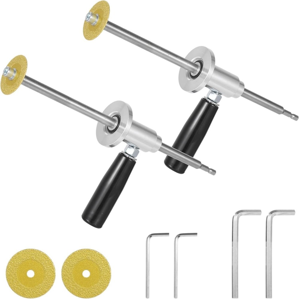 inside Pipe Cutters for PVC Pipe, 2 Sets Pipe Cutter Tools, Includes Diamond Gri