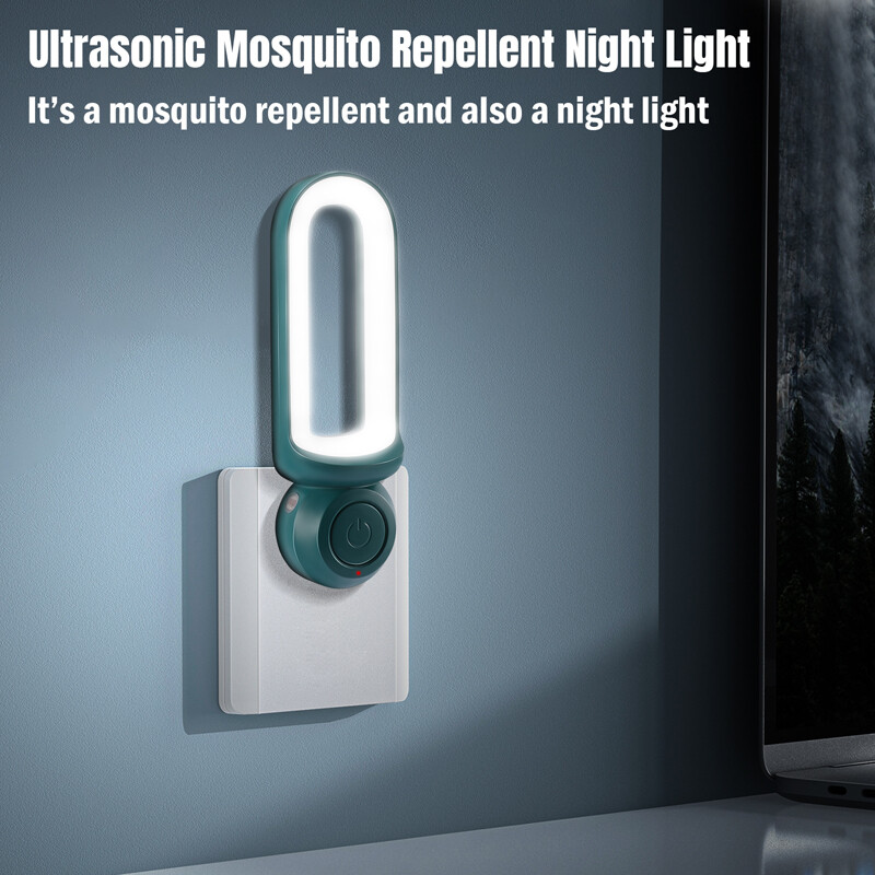 Ultrasonic Fly Bug Zapper Mosquito Insect Killer LED Night Light Pest Control
