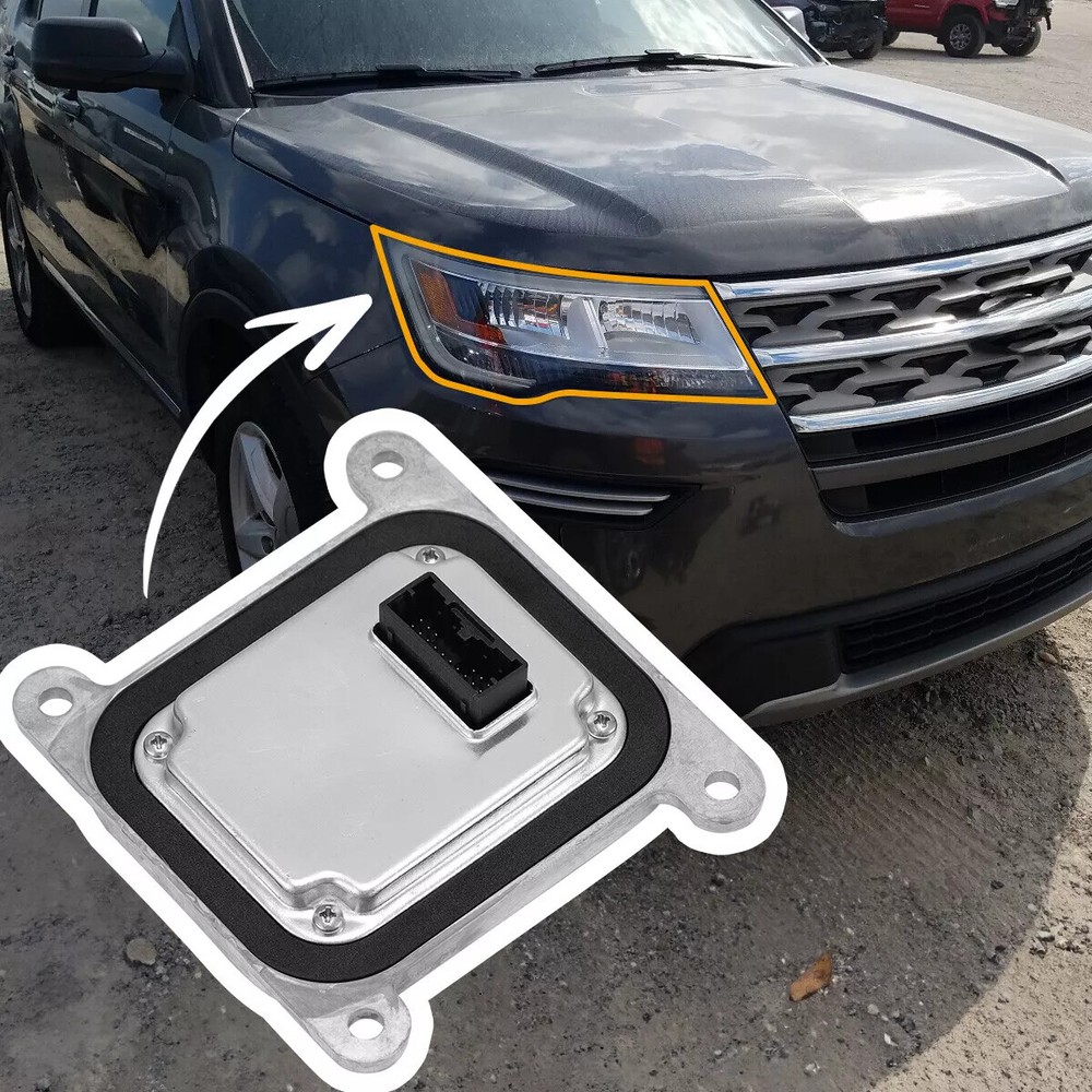 Full LED Headlight Module Control Unit HB5313B626B For 2017-2019 Ford Explorer