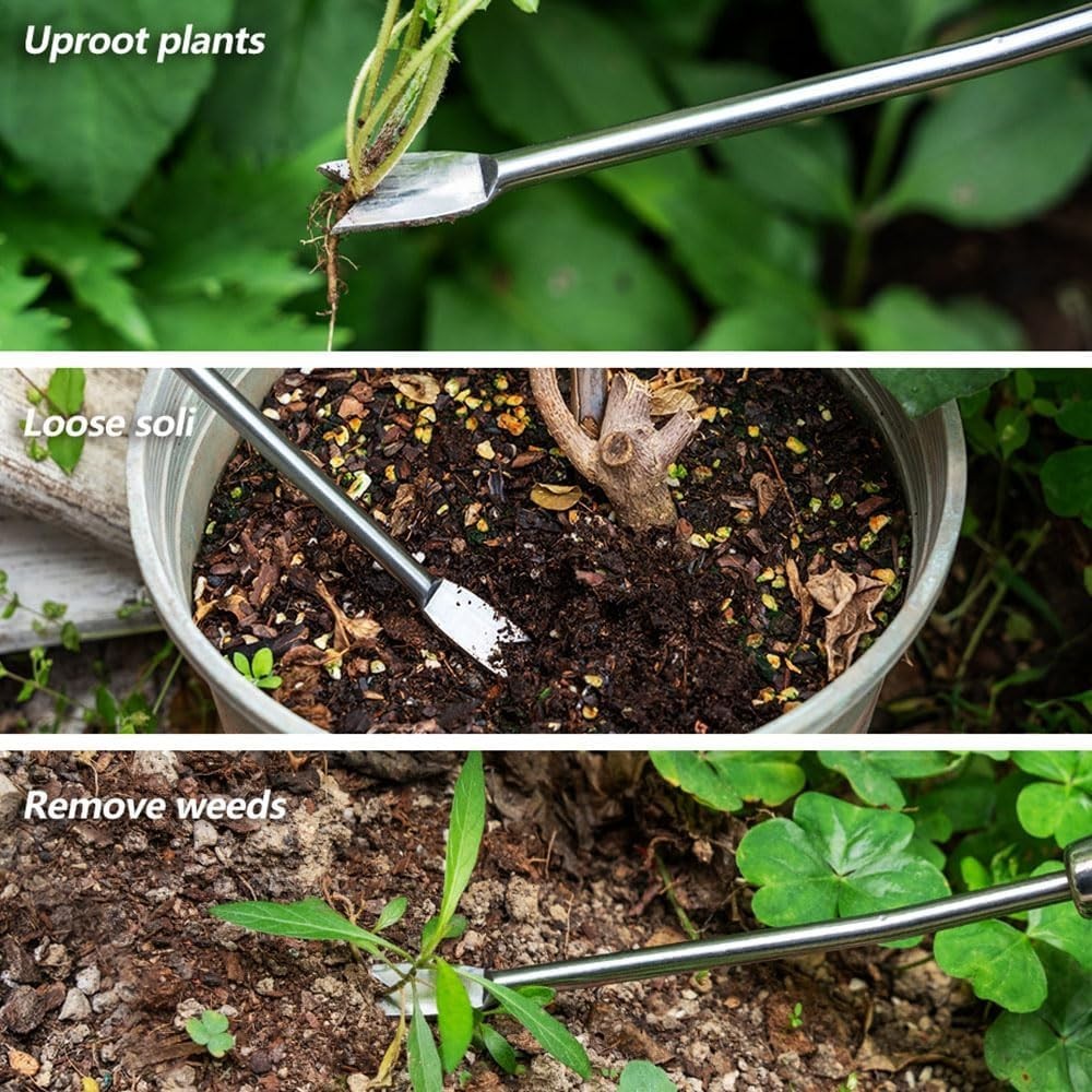 Dandelion Weeding Tool Crack Manual Hand , V-Shaped Fork Easy Weed Removal & ...