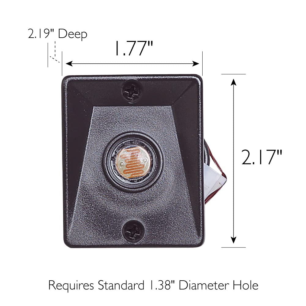Replacement Dusk to Dawn Sensor for Outdoor Pole Lights - Automatic On/Off Light