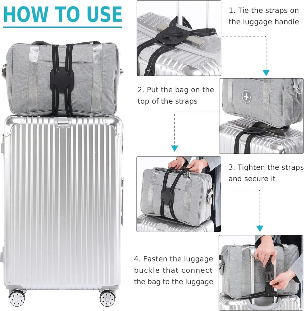 Luggage Straps for Attaching Extra Bags