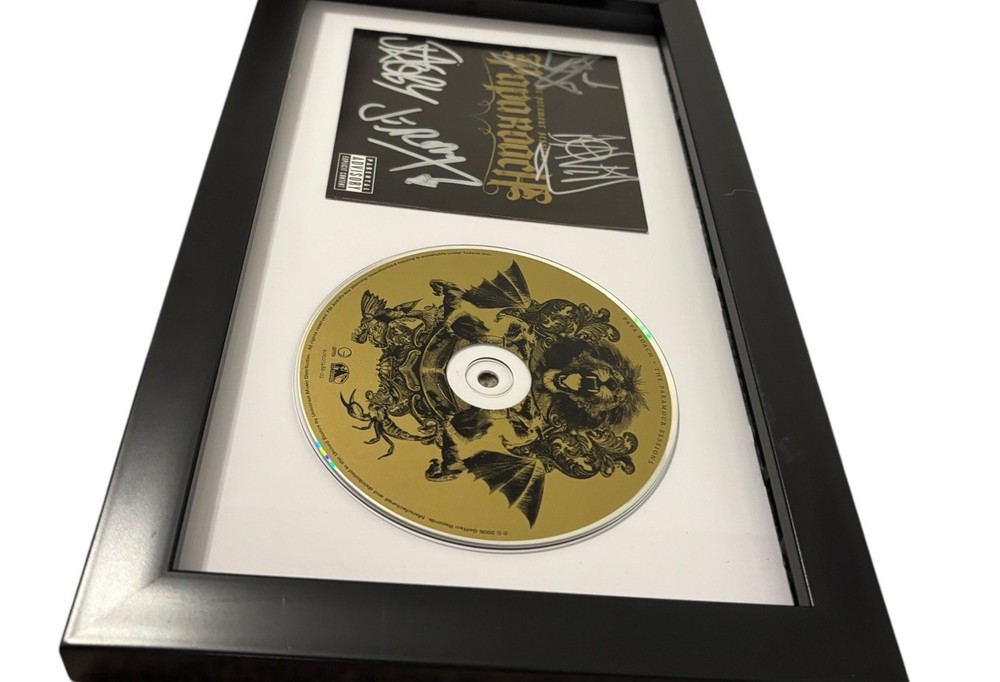 PAPA ROACH SIGNED AUTOGRAPH x4 PARAMOUR SESSIONS FRAMED & MATTED CD JACOBY +3