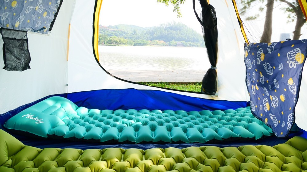for Inflatable Camping Sleeping Pad Waterproof Sleeping Mat With Storage Bag