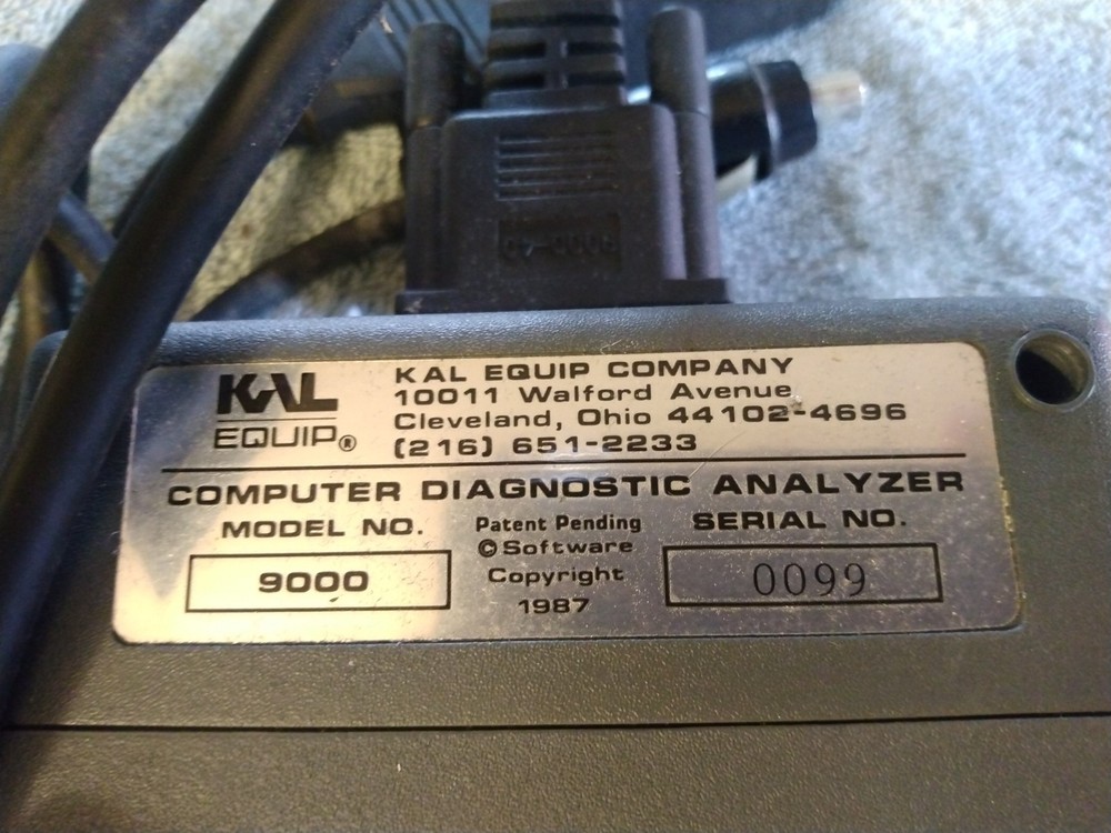 Vtg Kal Equip Computer Diagnostic Analyzer/Chrysler System Cartridge