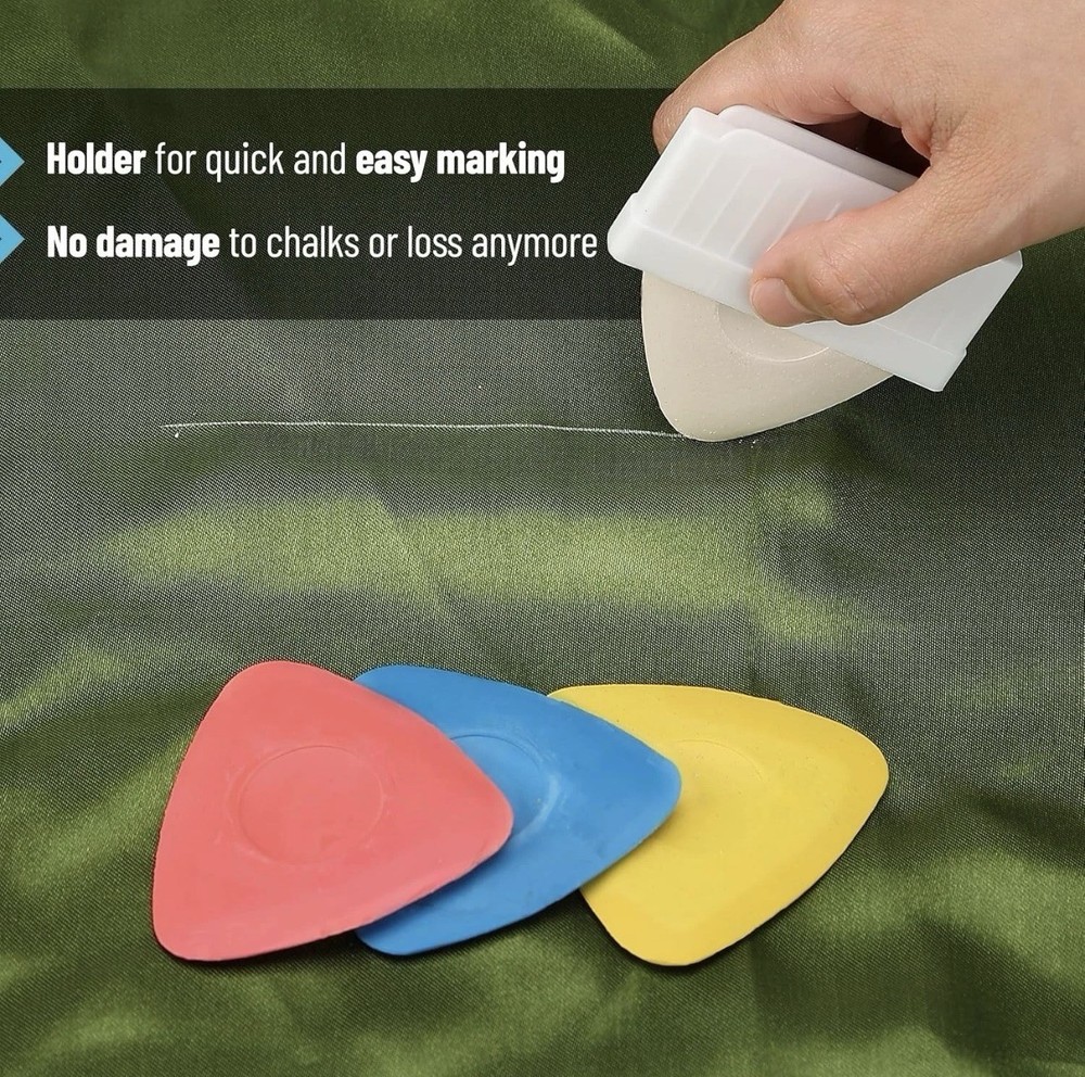 Mr Pen Marking Chalk Set - 10 pieces with Triangular Grip for Added Control