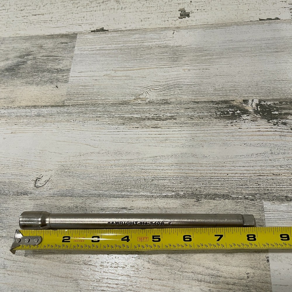 Wright Tool 3408 3/8" Square Drive 8" Socket Extension Made in USA