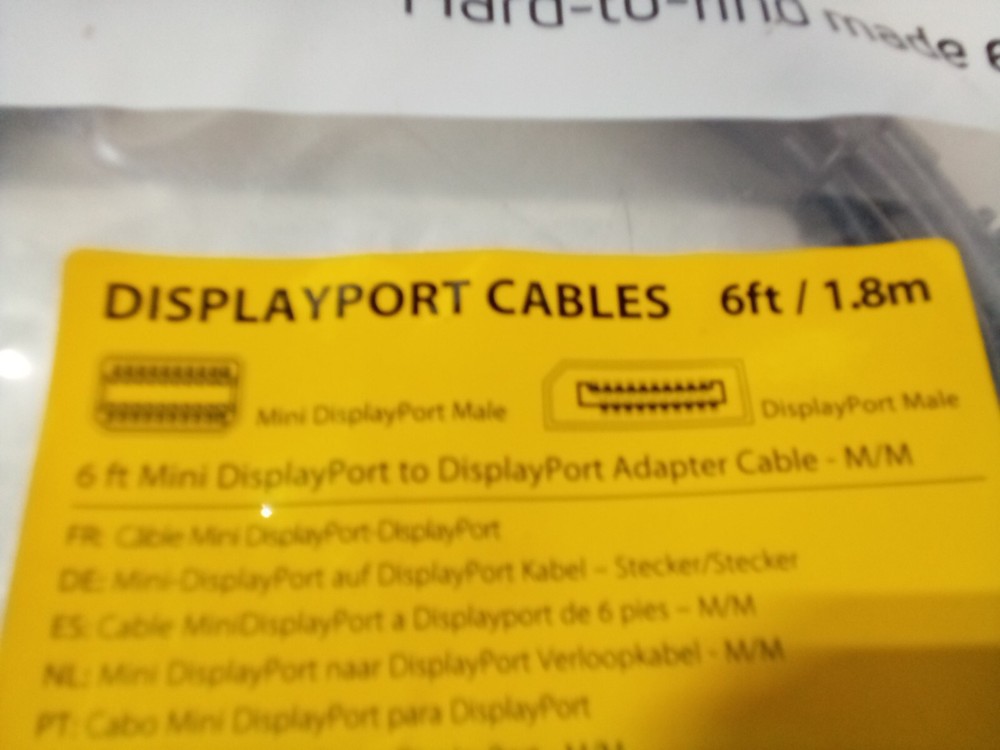 StarTech MDP2DPMM6 Mini DisplayPort to DisplayPort 1.2 Cable, 6ft