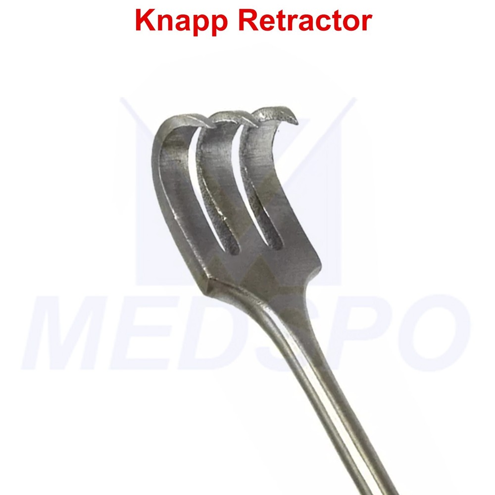 Surgical Three Prong Sharp Knapp Retractor Hook Shape Surgery Instruments NEW