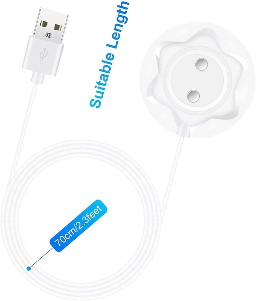 Rose Charger - Magnetic Replacement - Fast Charging USB Cable White