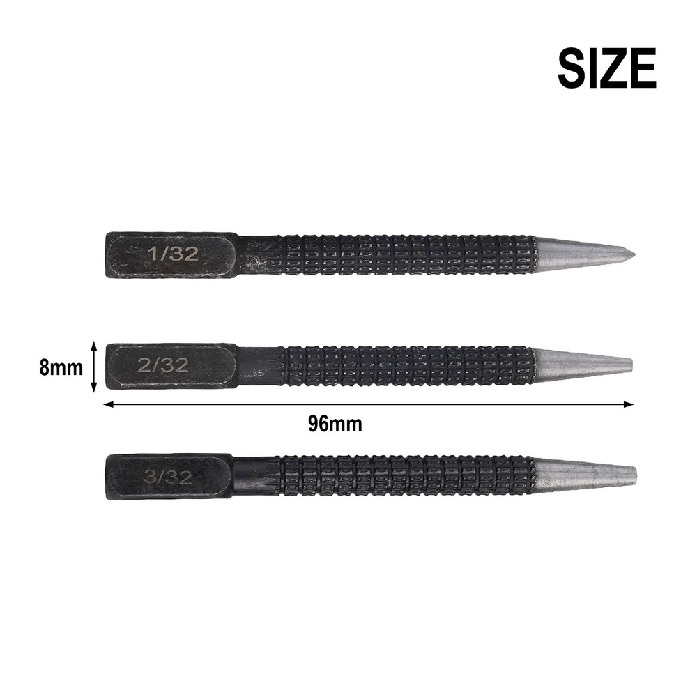 Professional Nail Punch Set with Multiple Sizes for Different Materials