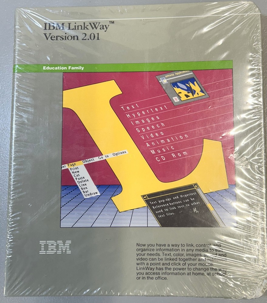 IBM LinkWay  Vrs 2.01 Includes Software NIB New