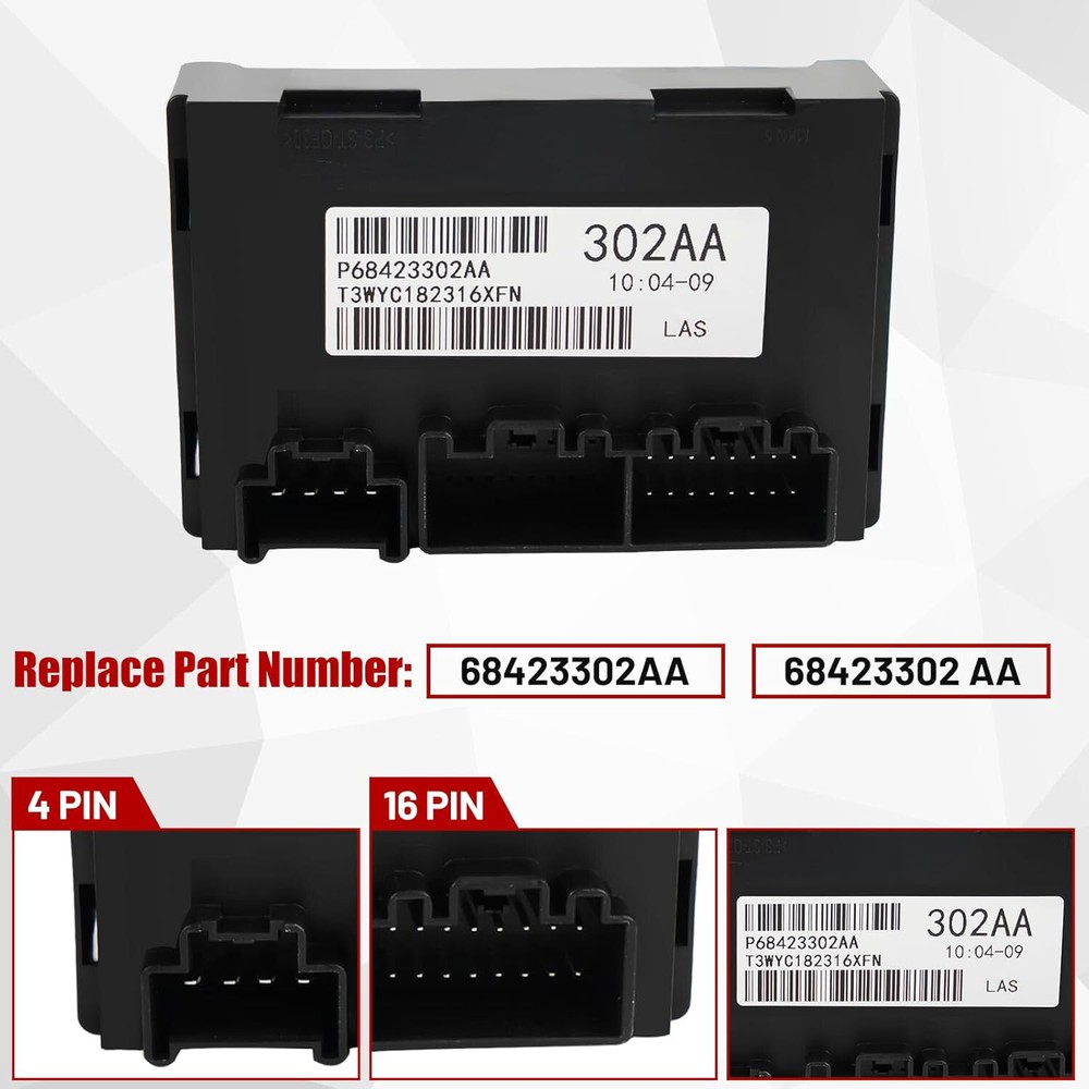 Transfer Case Control Module 68423302AA For 2019-20 Jeep Grand Cherokee Durango