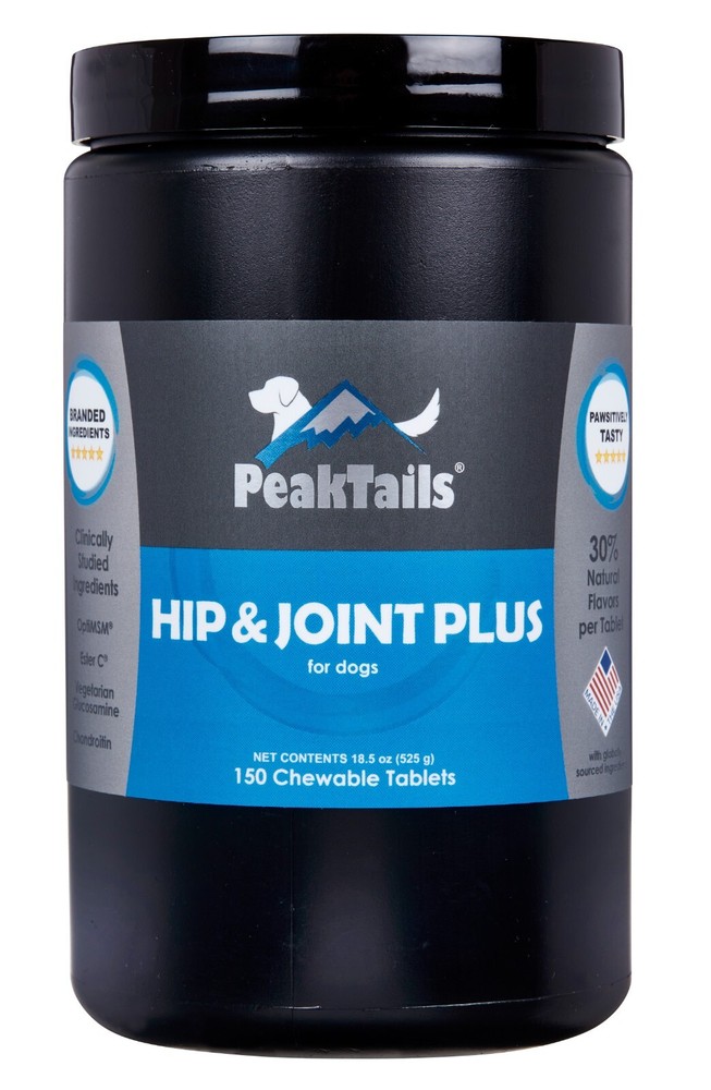 PeakTails Hip and Joint Plus Supplements for Dogs