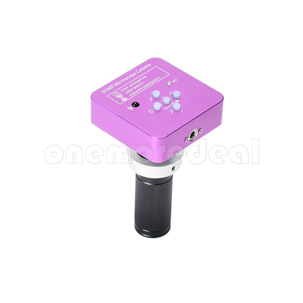 51MP 1080P 2K Digital Microscope Camera HDMI USB With Big Visual Field 120X Lens