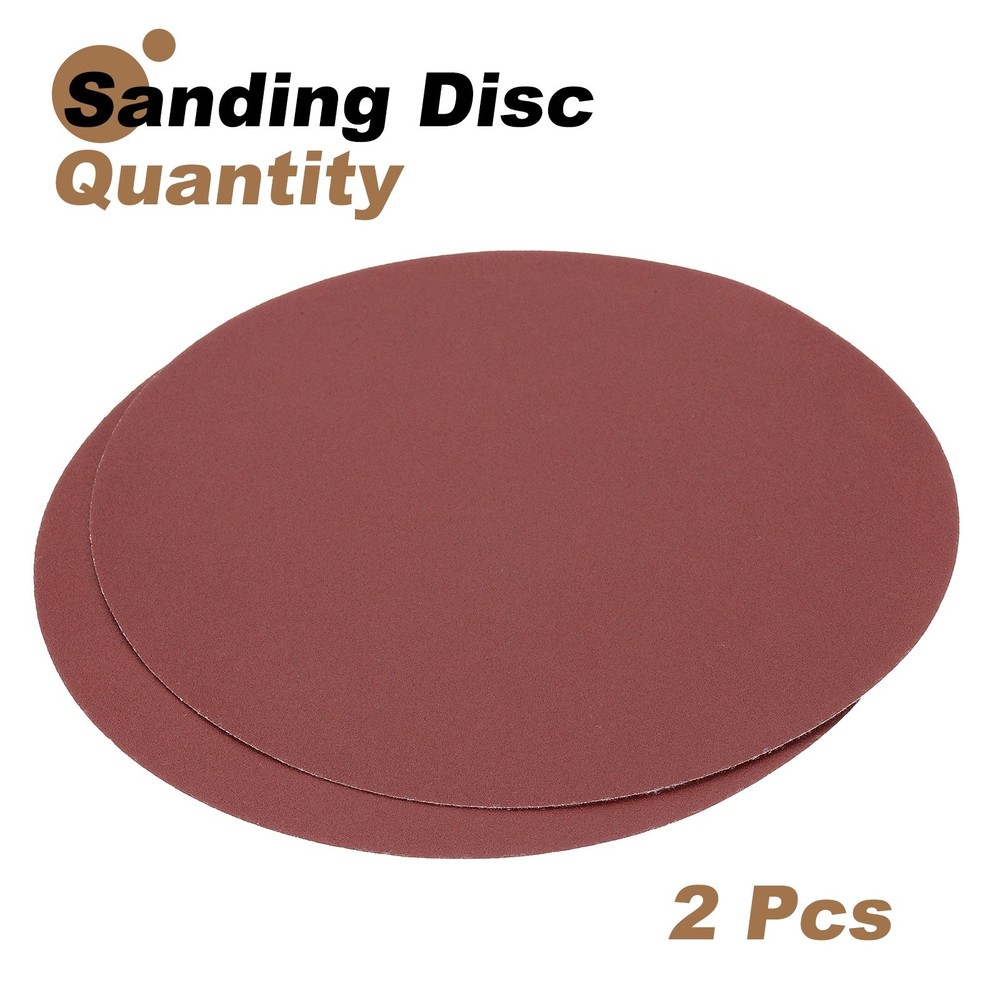 2pcs 10" Hook and Loop Sanding Discs 150 Grits Aluminum Oxide Sandpapers