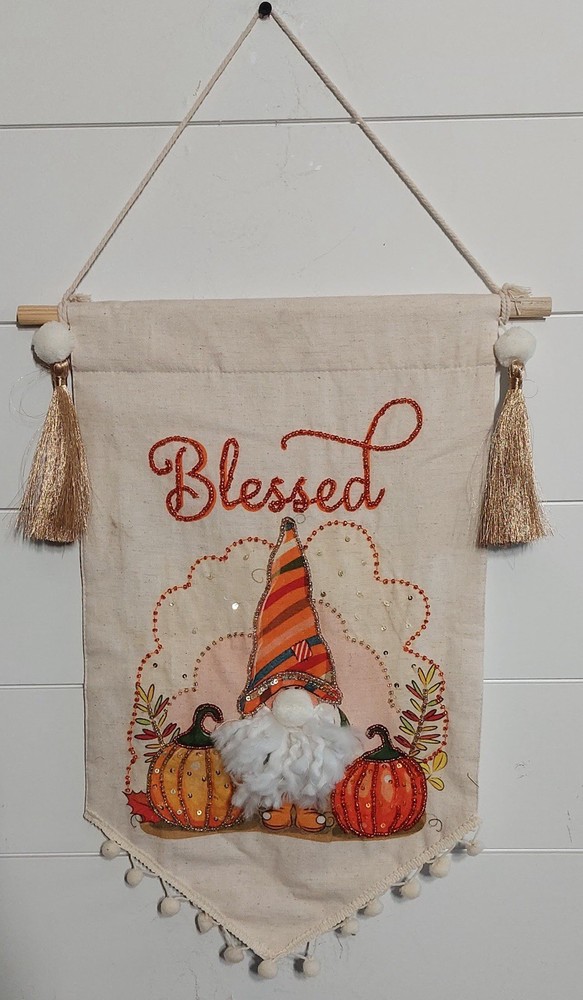 “Blessed” Fall Hanging Banner