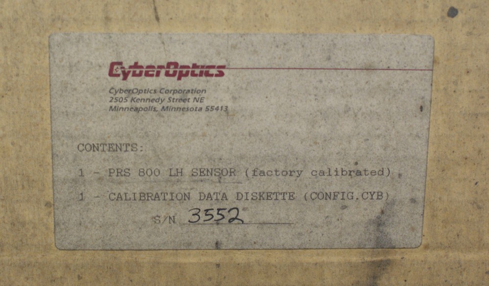Cyber Optics Corp PRS 800 LH Sensor Point Range Laser Sensor (5500)