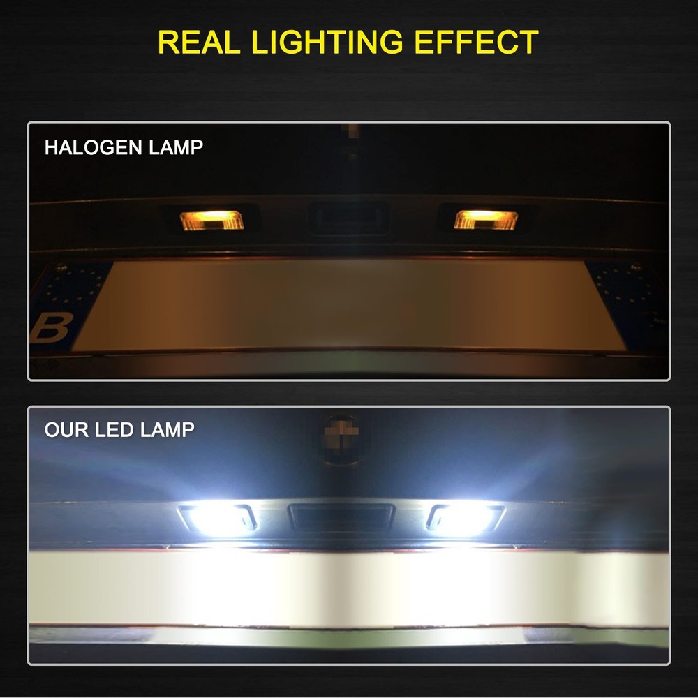 Fits: BMW 2x Error Free LED License Light Plate Bulb E90 E92 E39 E60 E61 M5 E70