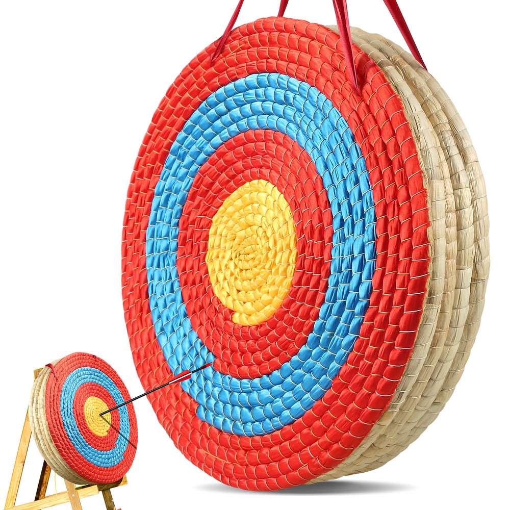 VEVOR 20" Archery Target Outdoor Arrow Target Solid Straw Target Shooting Bow
