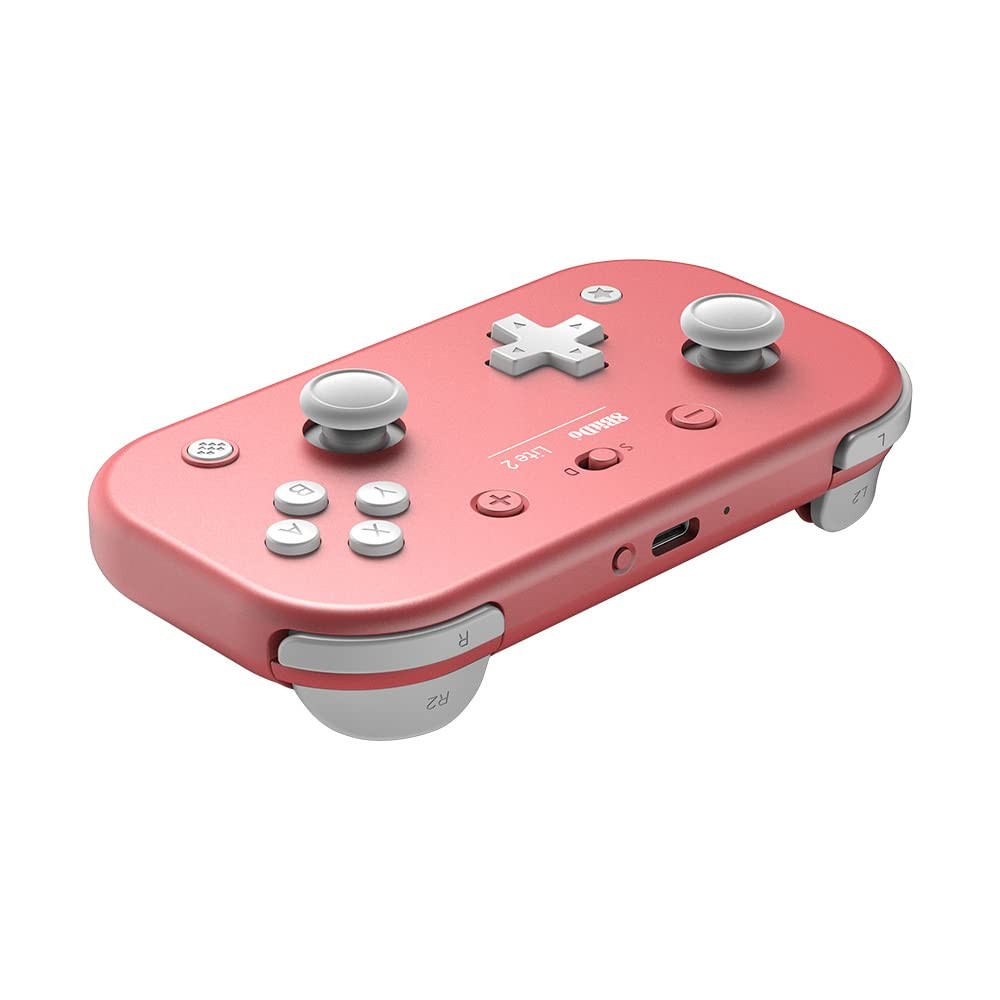 8BitDo Lite 2 Bluetooth Gamepad for Switch, Switch Lite, Android and Pink