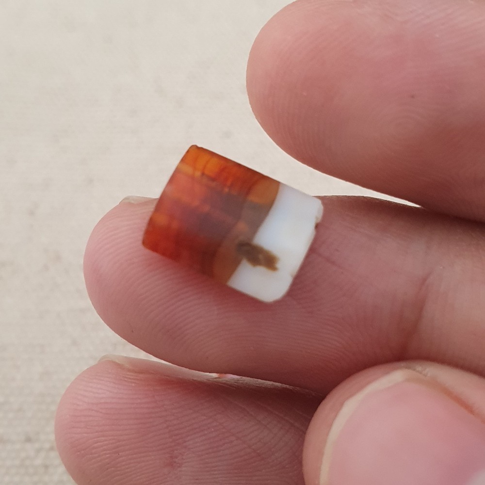 Rare Ancient Carnelian & Suleimani Agate Bead Collection – 14 Pieces