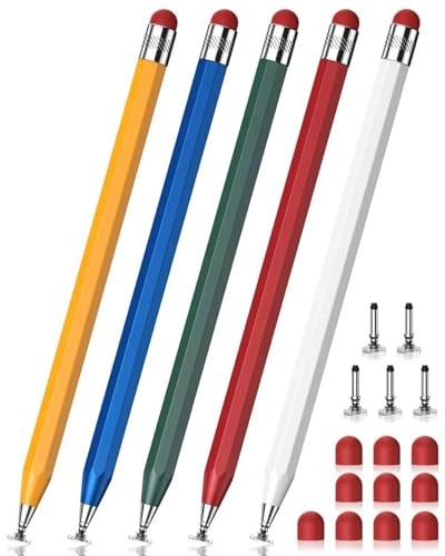 5 PCS Stylus Pen for Touchscreen,Octagonal Retro Design,Stylus Pen High