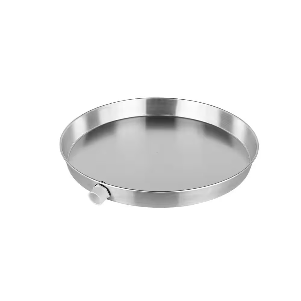 20 In. Aluminum round Water Heater Drain Pan with PVC Fitting