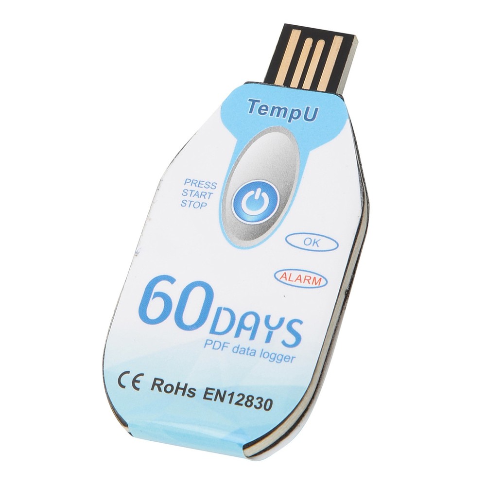Temperature Data Logger Single Use PDF Report USB Port 10000 Points❀