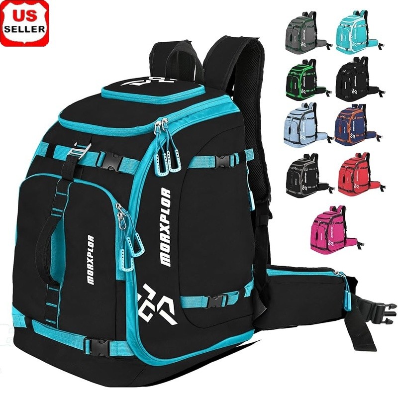 Waterproof Ski Boot Backpack Durable Storage Snowboard Helmet Gear Accessories