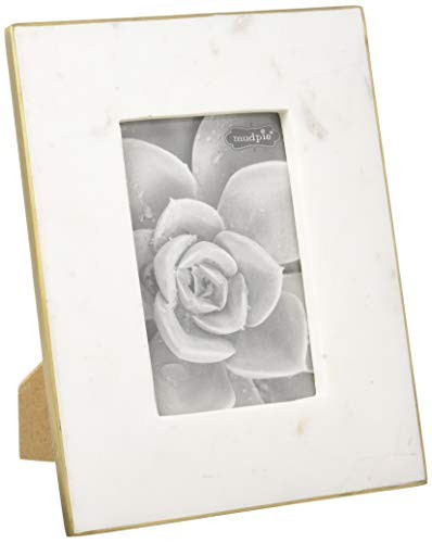 4" X 6" Marble & Gold Frame