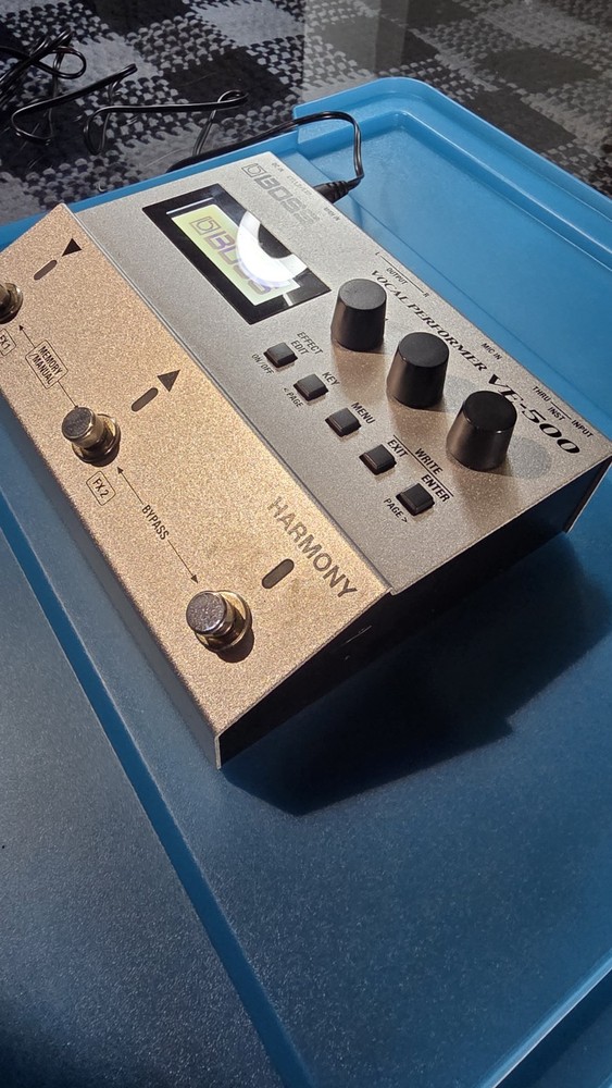 Boss VE-500 Vocal Performer Microphone Preamp Harmony Effects Processor Silver