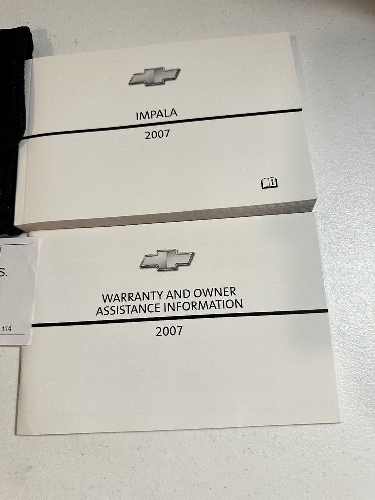 2007 Chevrolet Impala Owner Manual Set