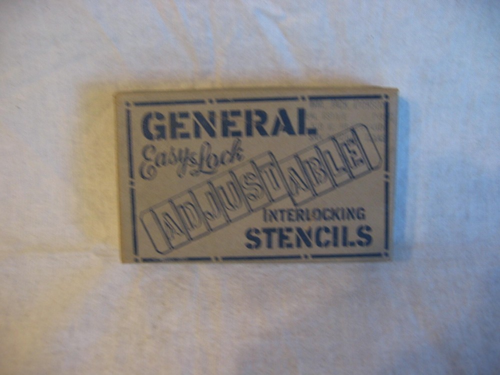 vintage number stencils by General