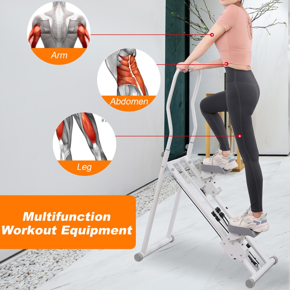 NEW Version Vertical Climber Stair Stepper Machine For Home Gym Exercise US