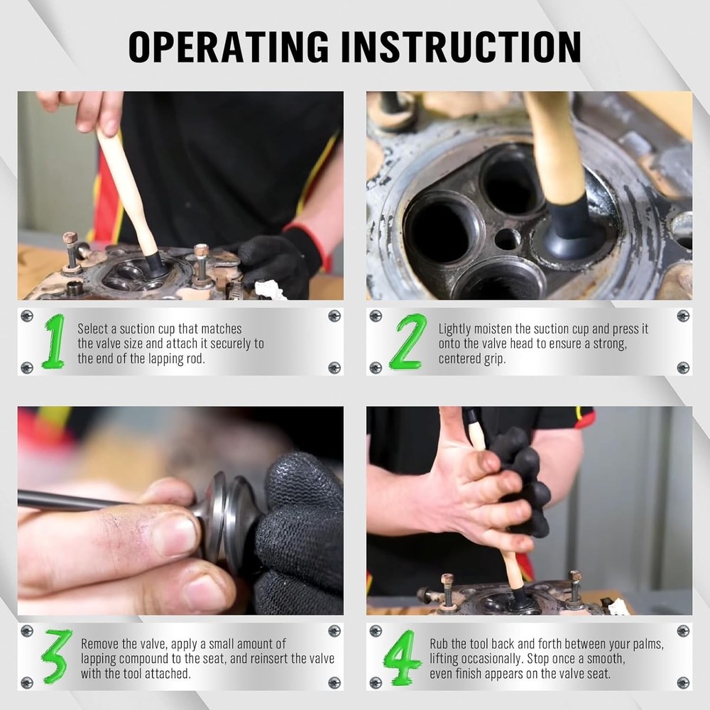 Valve Lapping Tool Set with Plates