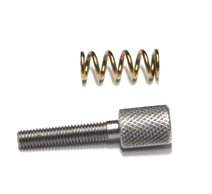 Holley QFT AED CCS Large Head Stainless Thumb Idle Screw & Spring