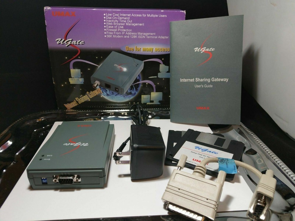 Ugate UMAX INTERNET SHARING gateway old technology